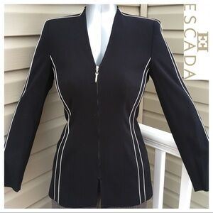 ESCADA 💯Authentic Classic Jacket in Navy Blue